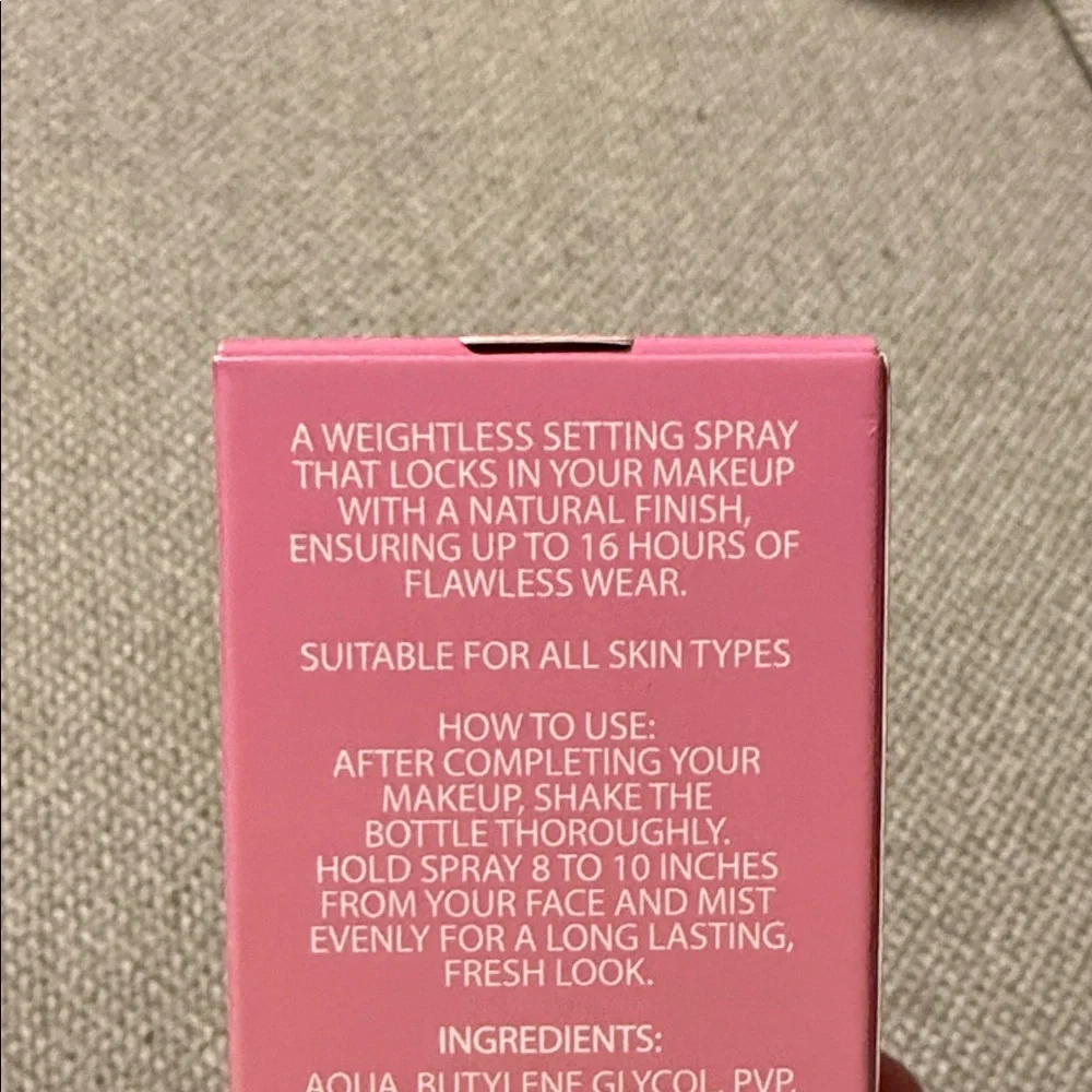 Ace Beaute Set Lock Setting Spray - Gradient Pink